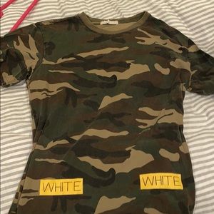 Off white limited edition camo tee